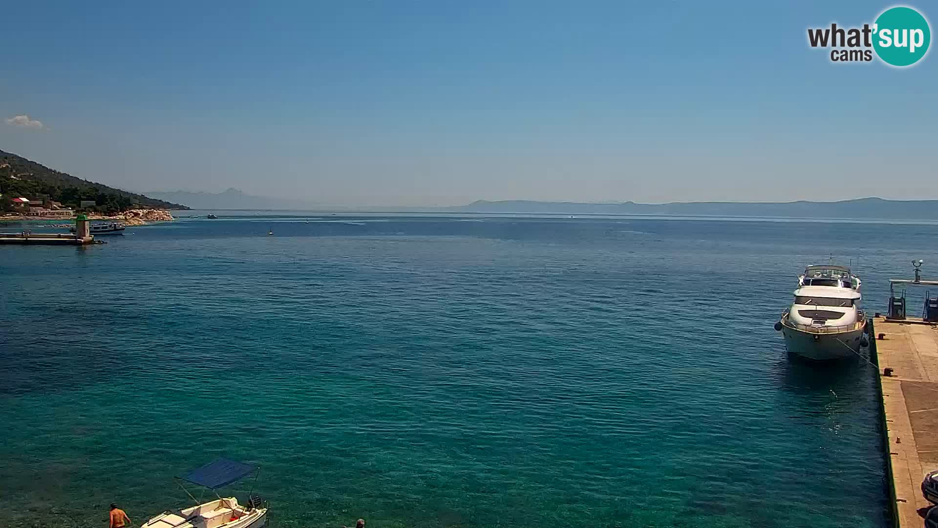 Webcam Bol Centro e Marina – Vista live dal porto di Bol