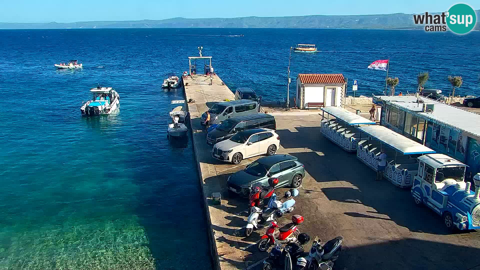 Webcam Bol centre-ville & marina – Vue en direct depuis Bol, île de Brač