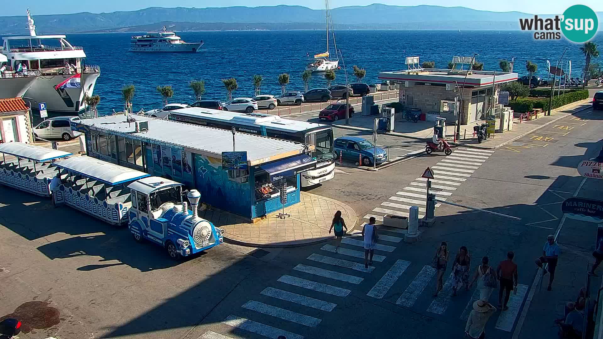 Webcam Bol Centre-Ville & Marina – Vue en direct depuis Bol, île de Brač