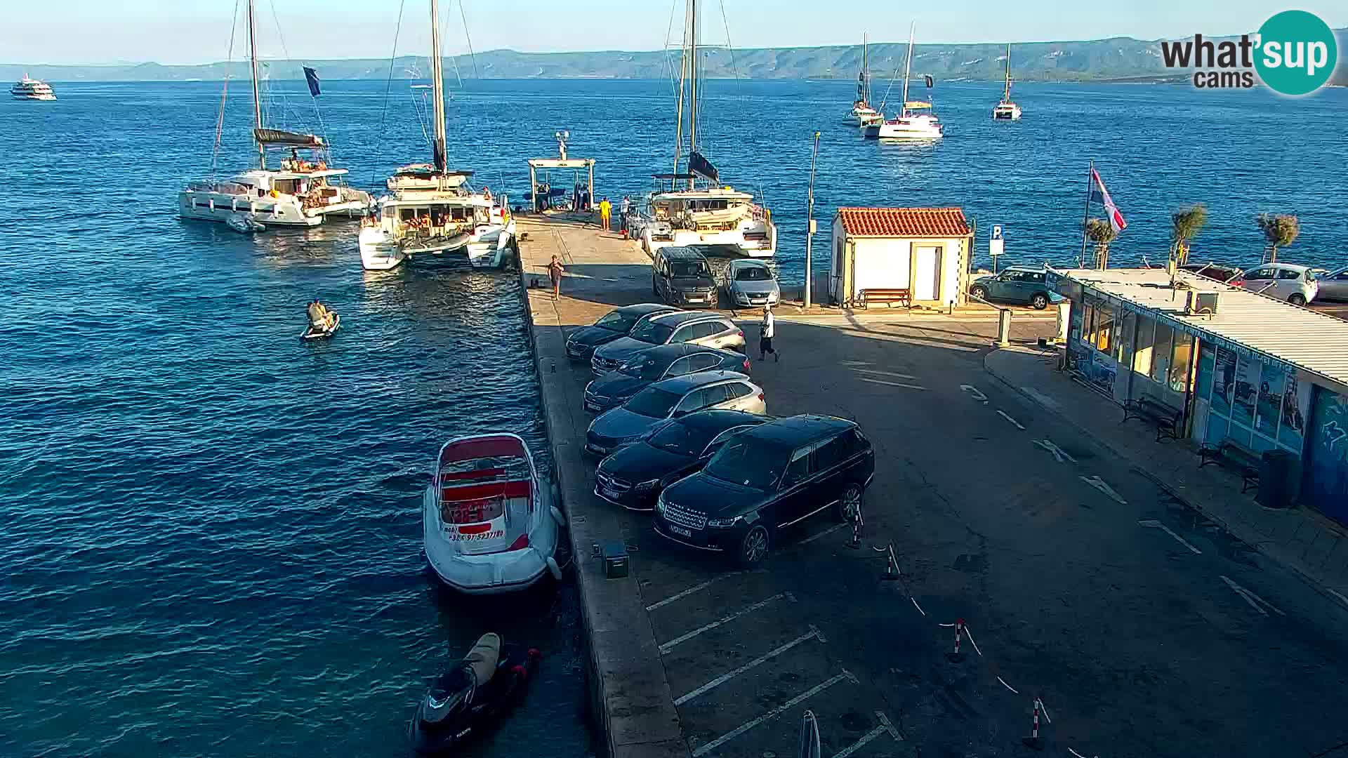 Webcam Bol Centre-Ville & Marina – Vue en direct depuis Bol, île de Brač