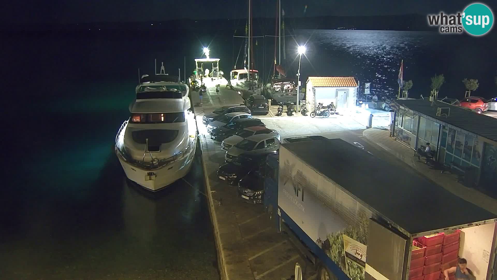 Spletna kamera Bol – Center mesta in marina v živo