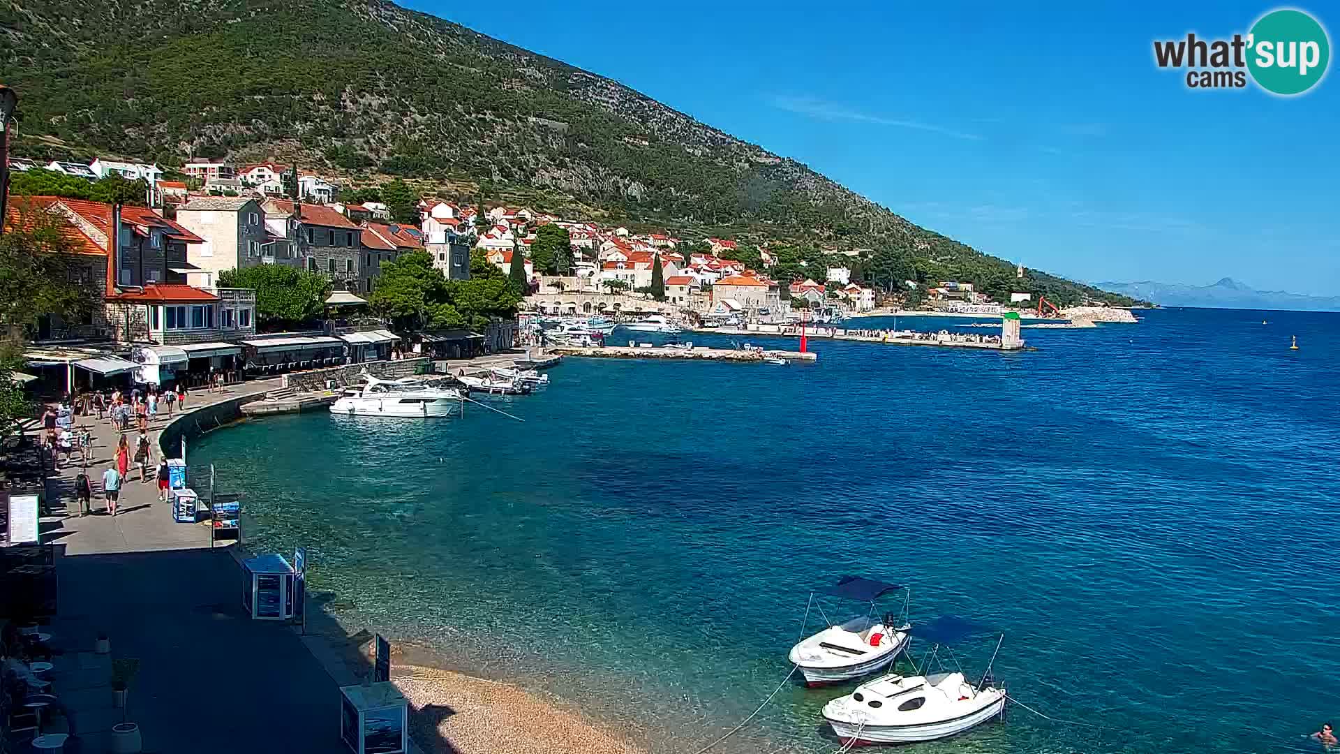 Webcam Bol centre-ville & marina – Vue en direct depuis Bol, île de Brač