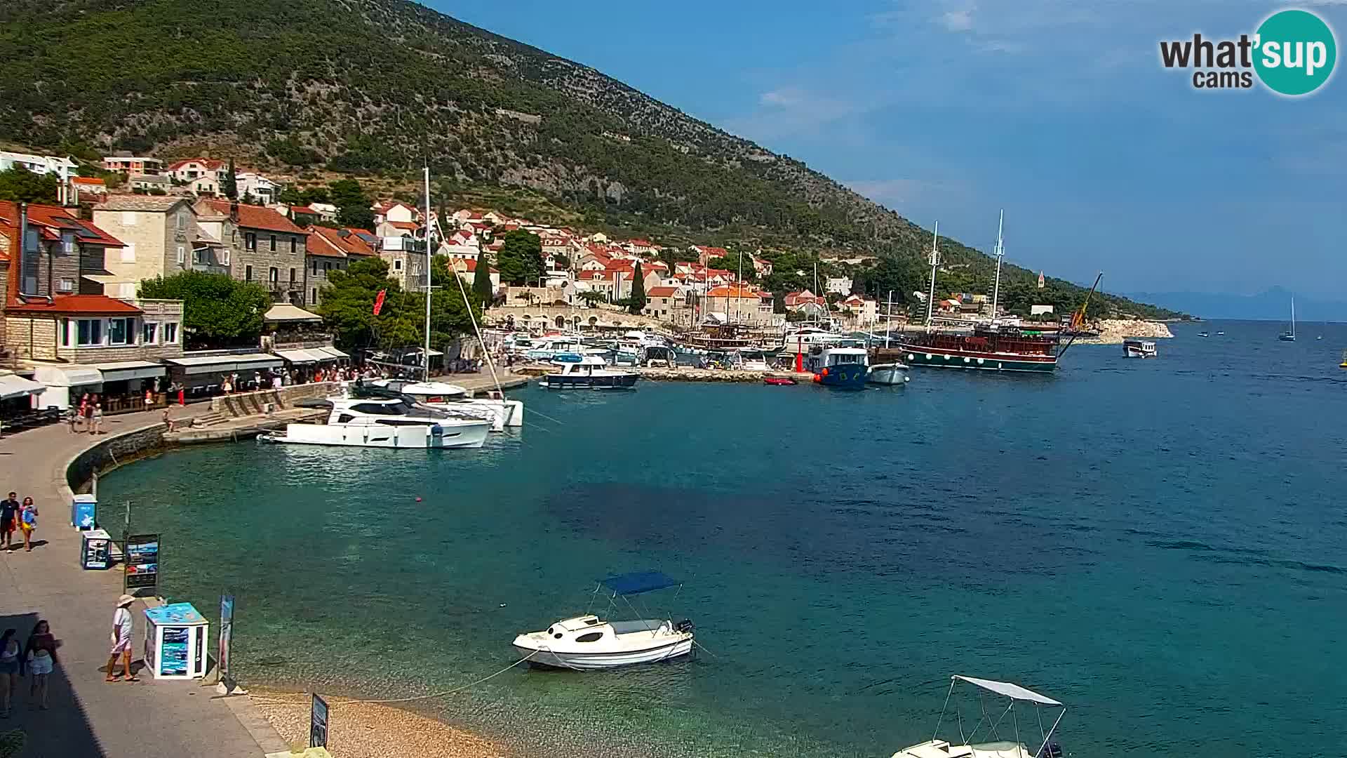 Webcam Bol centre-ville & marina – Vue en direct depuis Bol, île de Brač