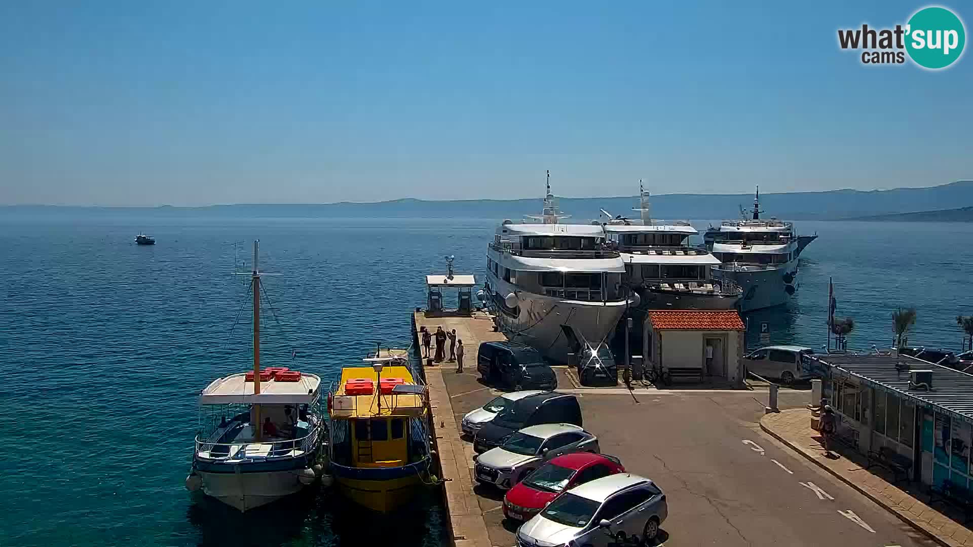Webcam Bol centre-ville & marina – Vue en direct depuis Bol, île de Brač