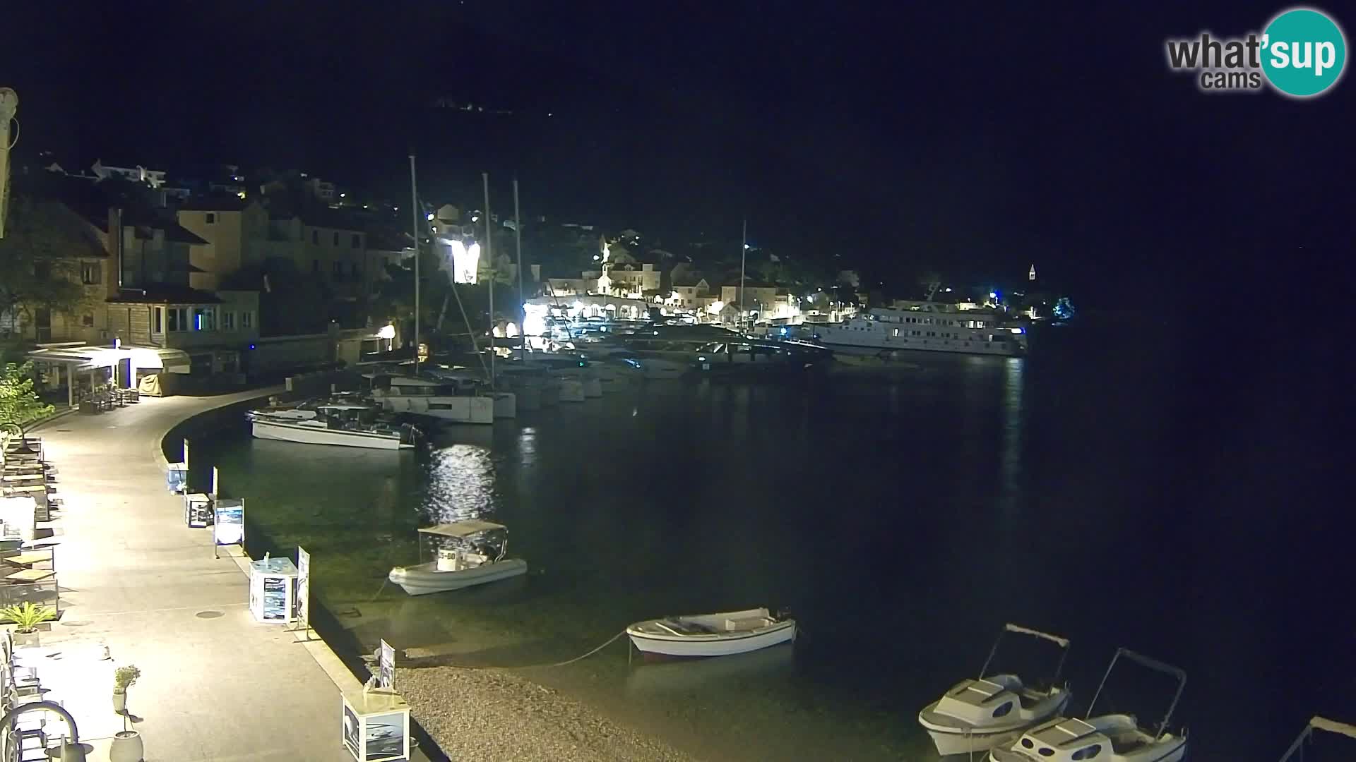 Webcam Bol Centre-Ville & Marina – Vue en direct depuis Bol, île de Brač