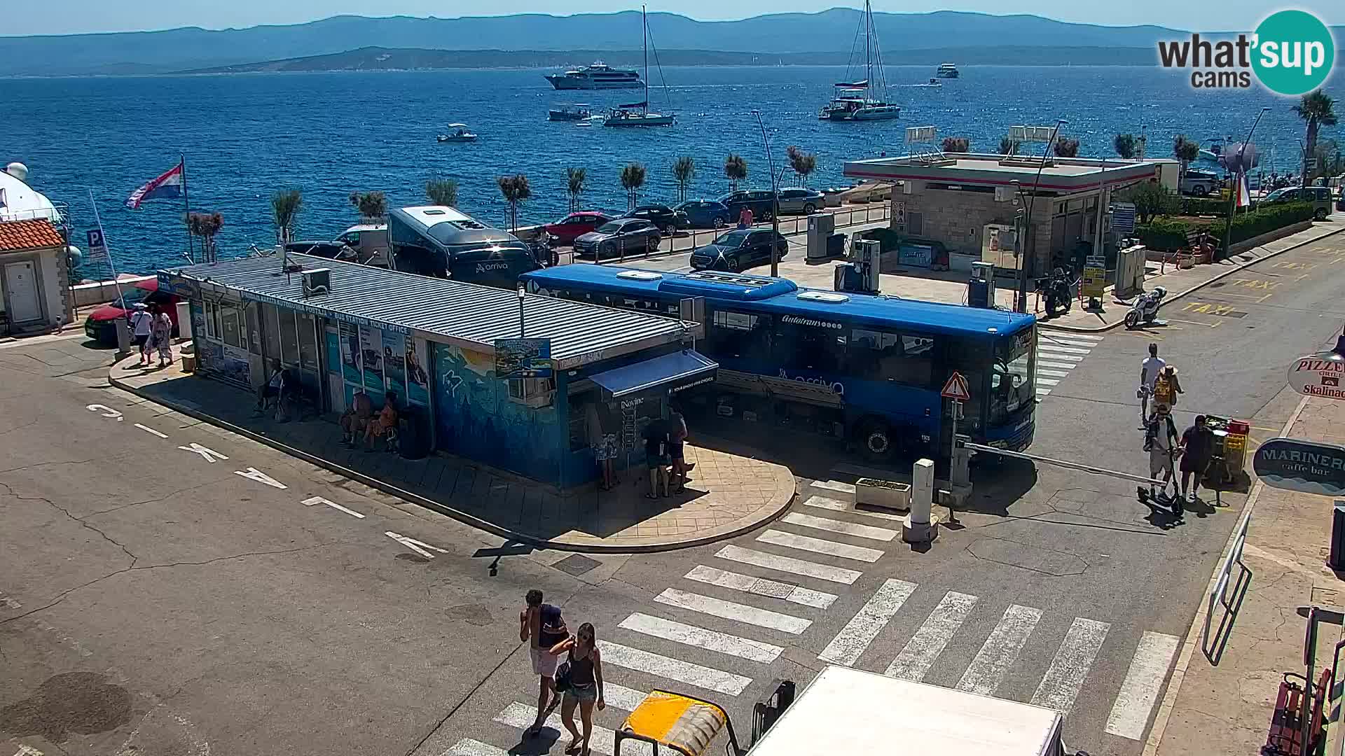 Webcam Bol Centre-Ville & Marina – Vue en direct depuis Bol, île de Brač