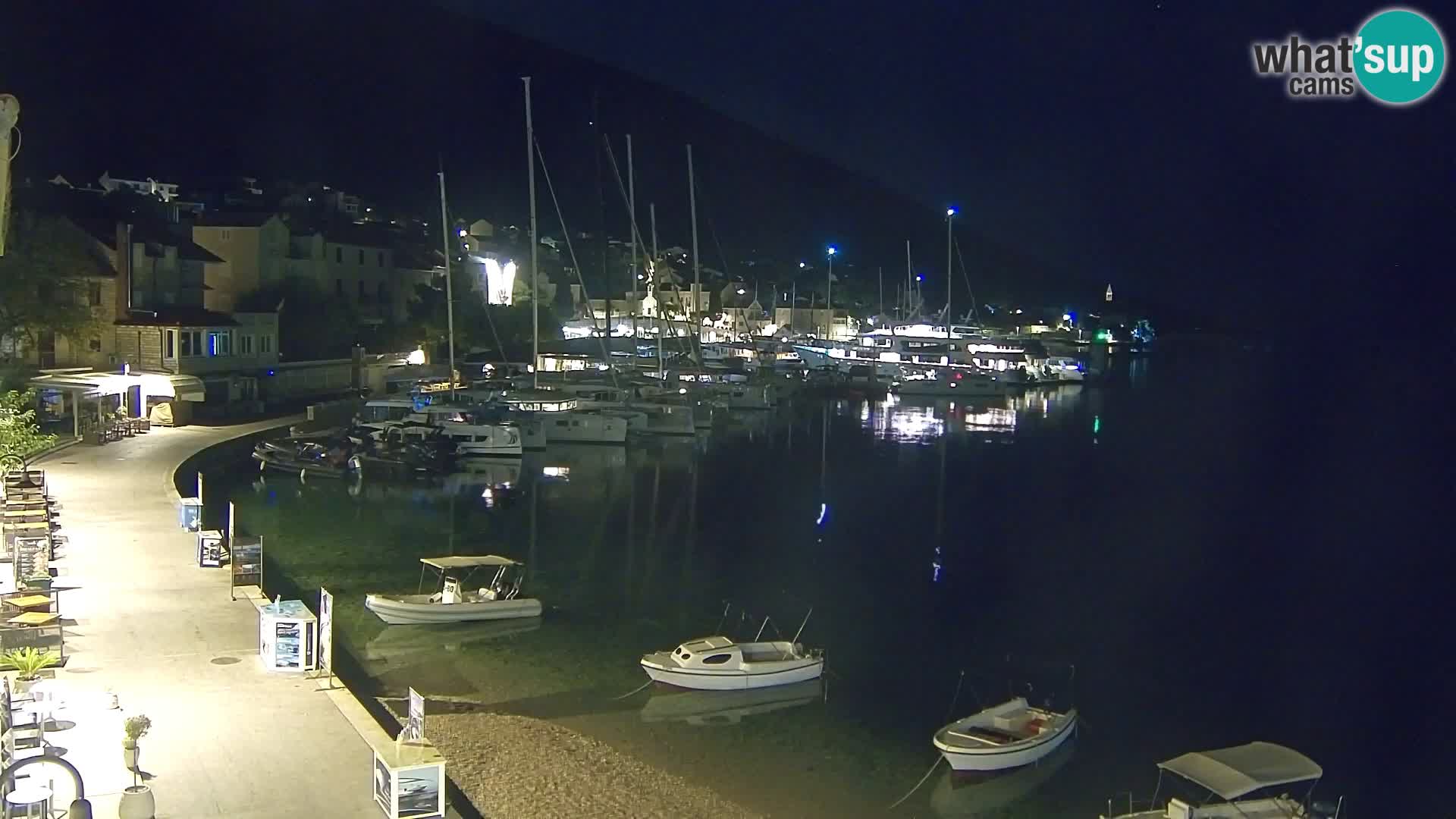 Webcam Bol Centre-Ville & Marina – Vue en direct depuis Bol, île de Brač