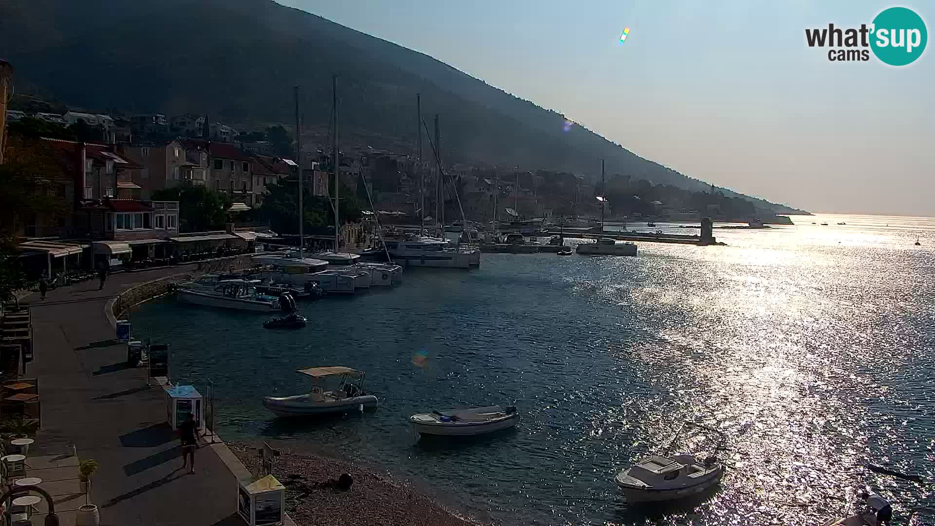 Webcam Bol centre-ville & marina – Vue en direct depuis Bol, île de Brač