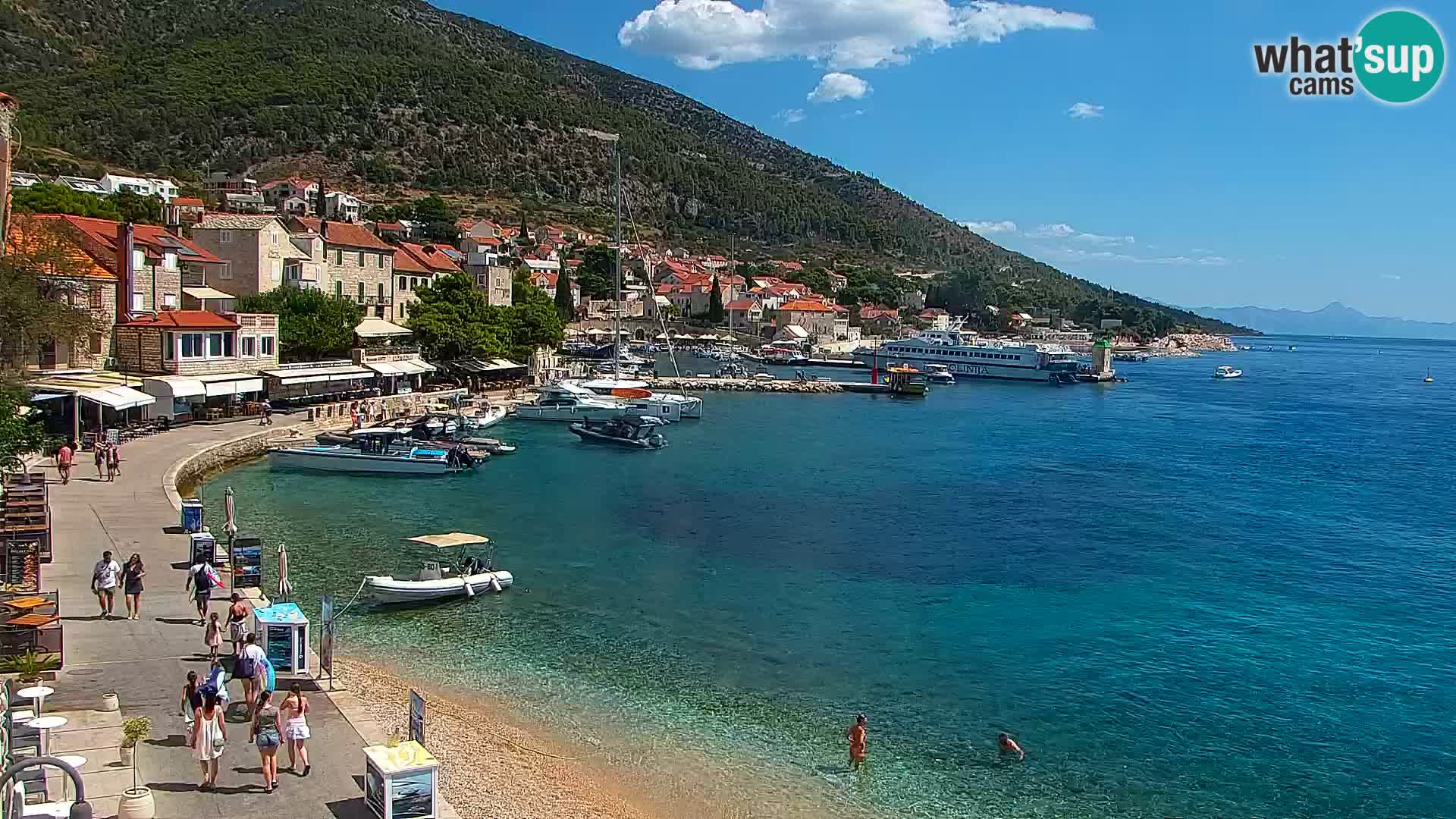 Webcam Bol Hafen & Ortszentrum – Liveblick aus Bol auf der Insel Brač