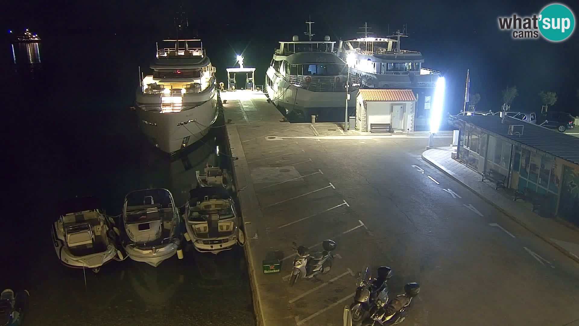 Webcam Bol Hafen & Ortszentrum – Liveblick aus Bol auf der Insel Brač