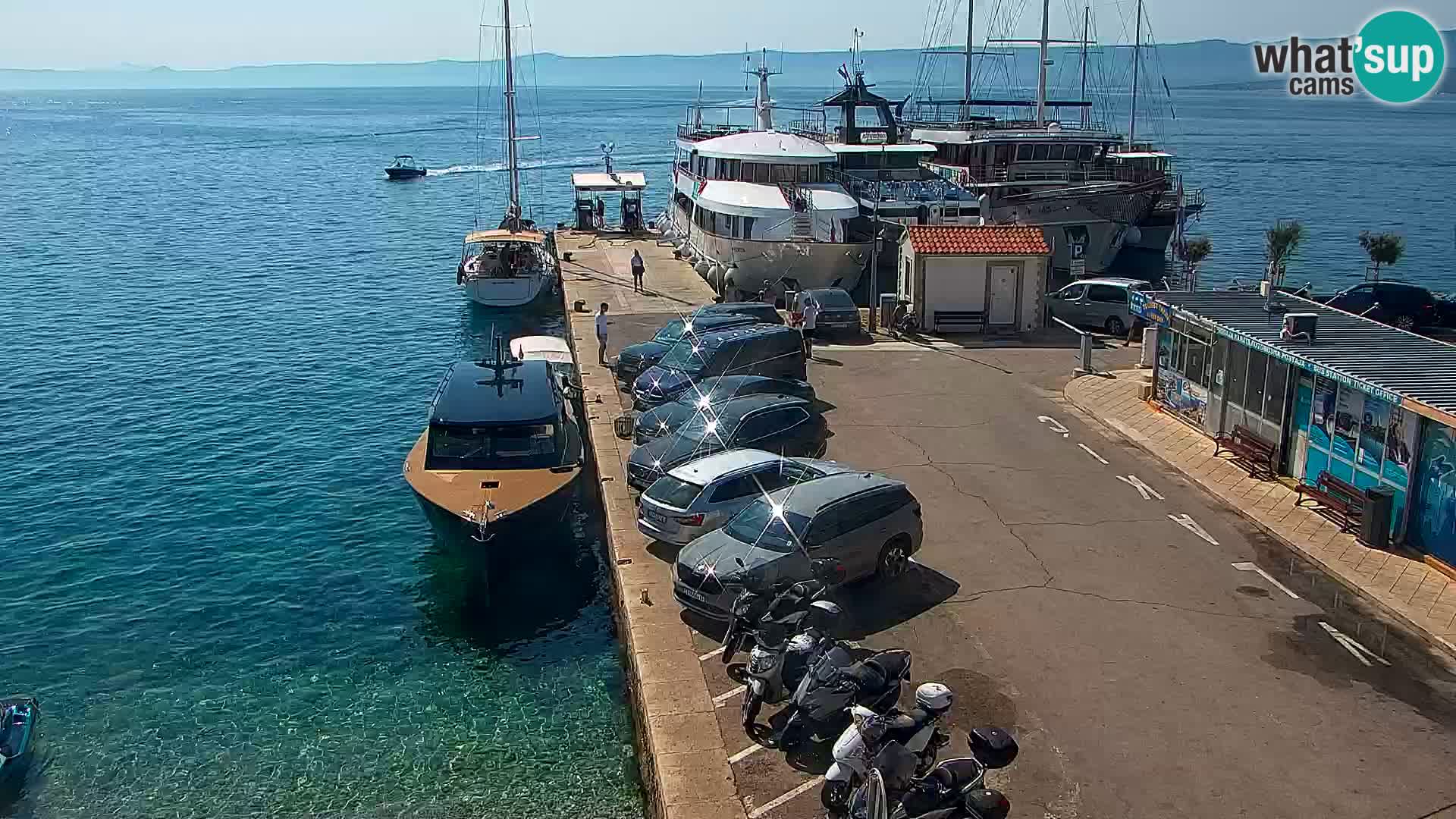 Webcam Bol centre-ville & marina – Vue en direct depuis Bol, île de Brač