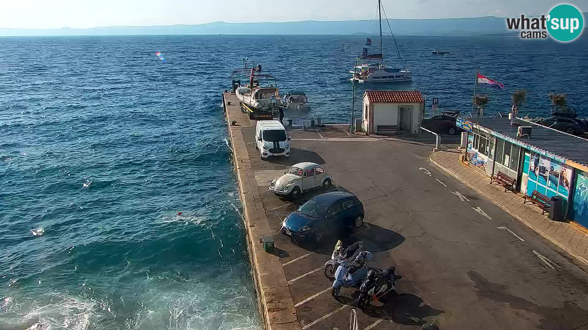 Webcam Bol centre-ville & marina – Vue en direct depuis Bol, île de Brač