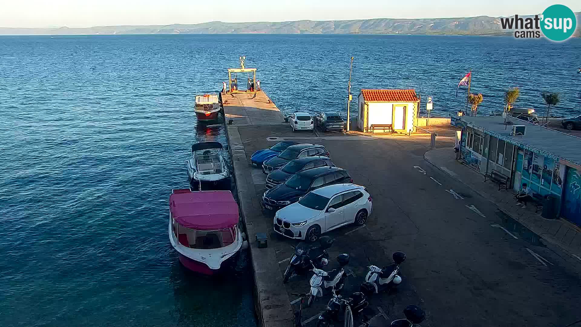 Webcam Bol Centre-Ville & Marina – Vue en direct depuis Bol, île de Brač