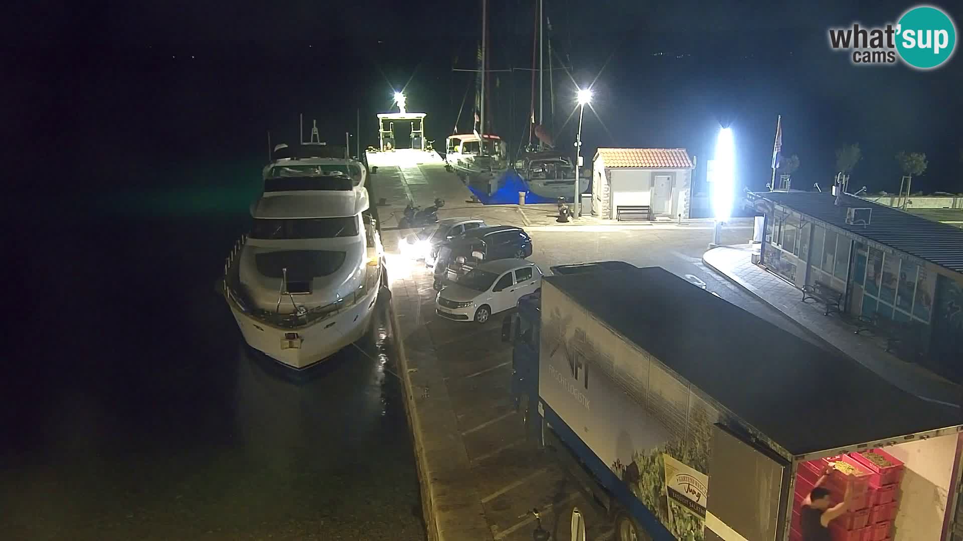 Webcam Bol centre-ville & marina – Vue en direct depuis Bol, île de Brač