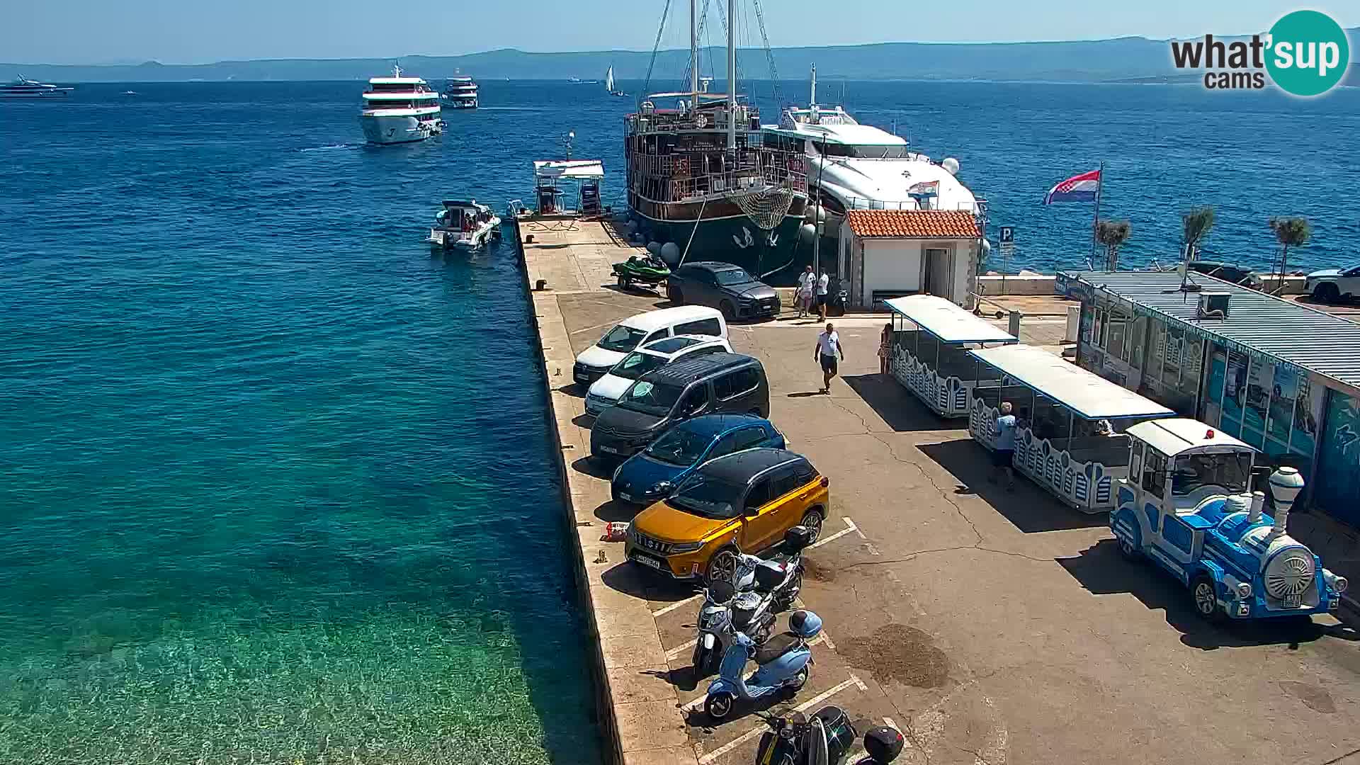 Webcam Bol centre-ville & marina – Vue en direct depuis Bol, île de Brač