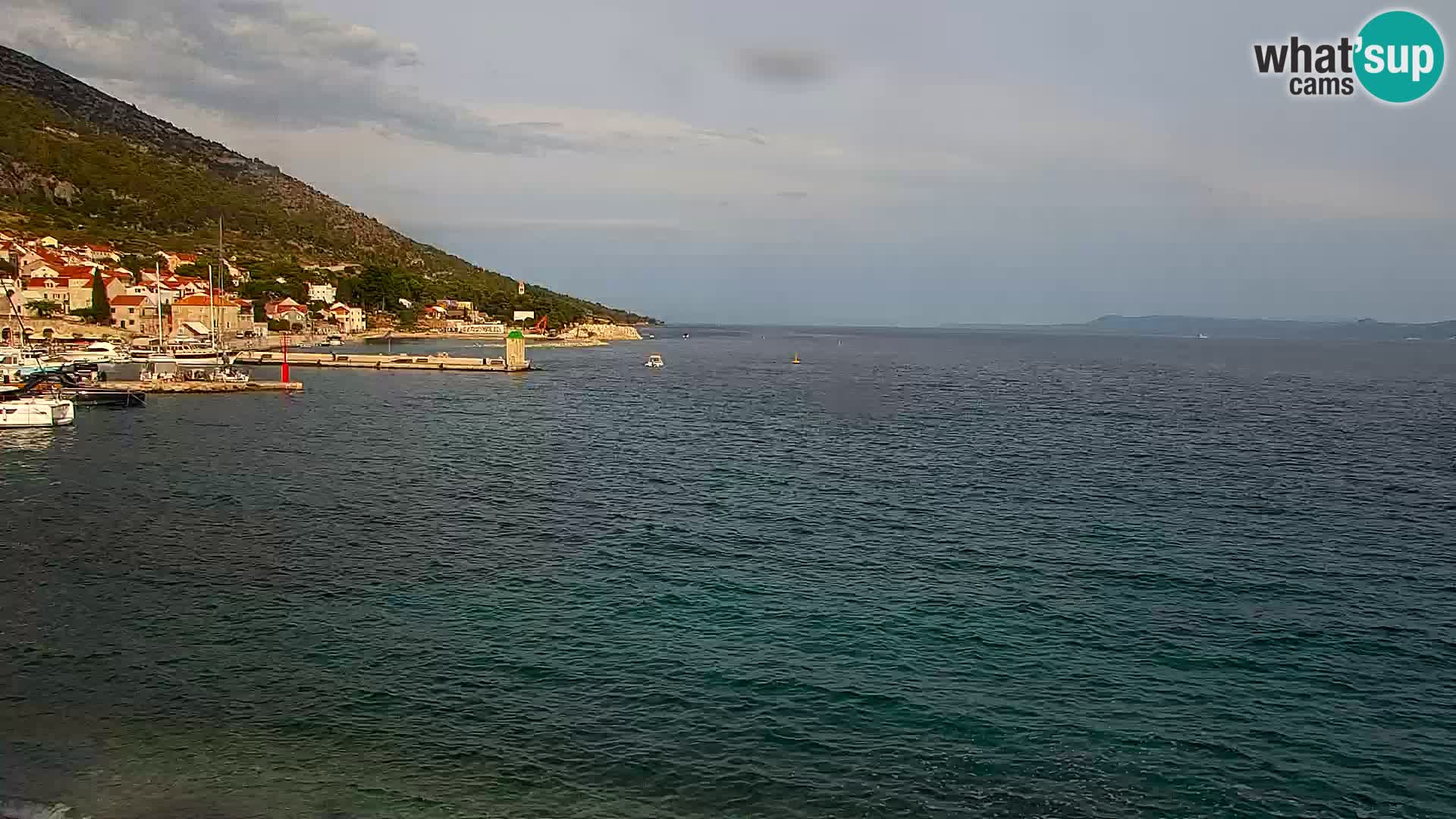 Webcam Bol Centre-Ville & Marina – Vue en direct depuis Bol, île de Brač