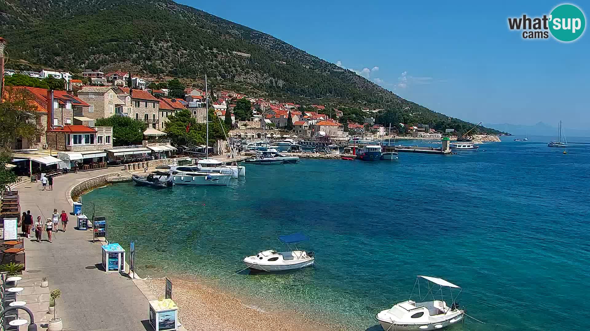 Webcam Bol centre-ville & marina – Vue en direct depuis Bol, île de Brač