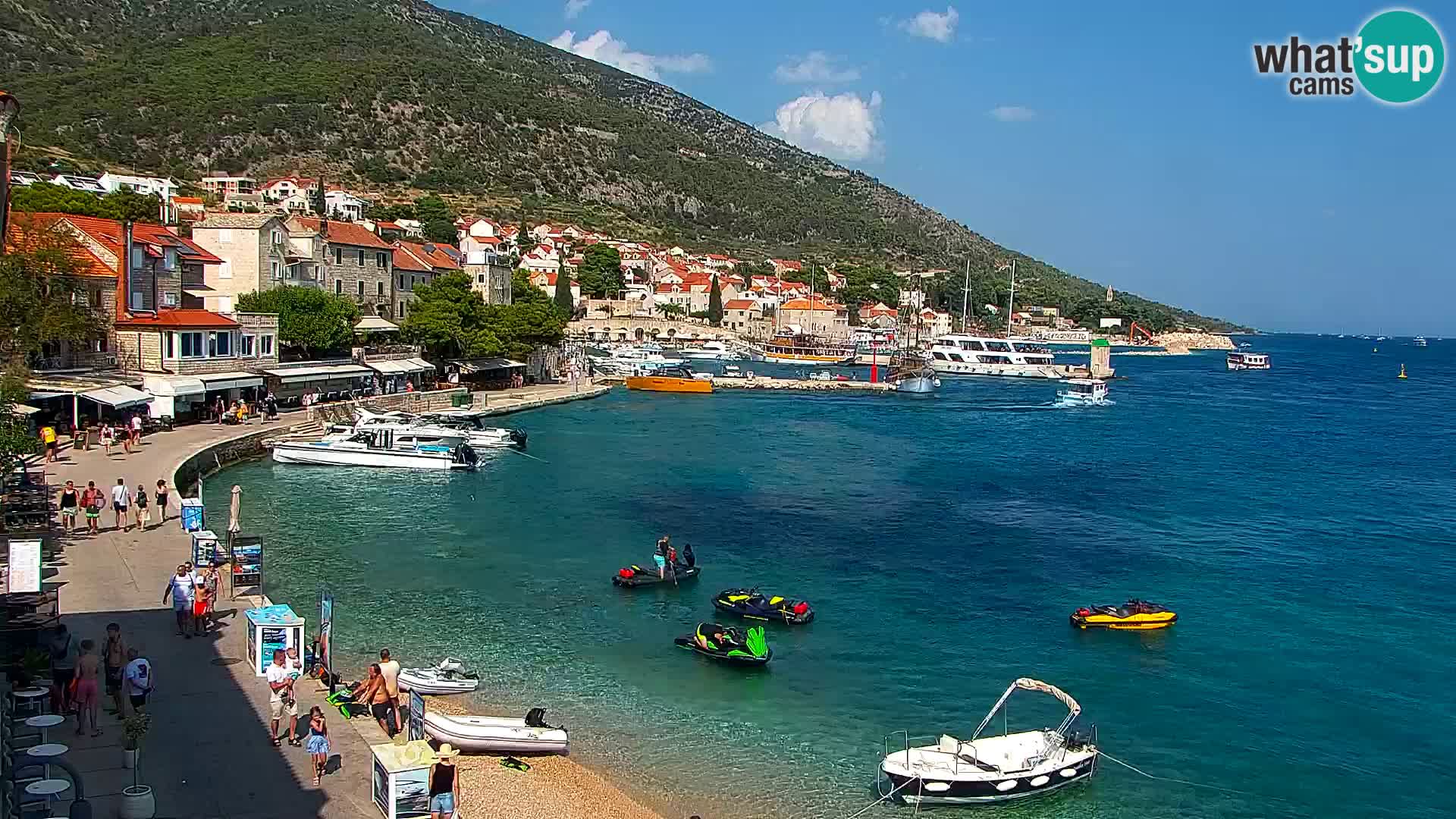 Webcam Bol Centre-Ville & Marina – Vue en direct depuis Bol, île de Brač
