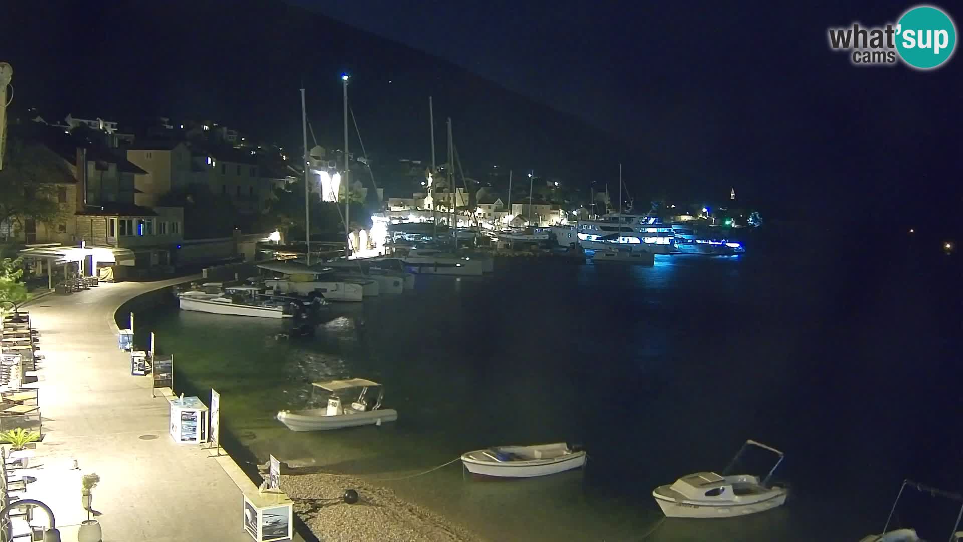 Webcam Bol Hafen & Ortszentrum – Liveblick aus Bol auf der Insel Brač
