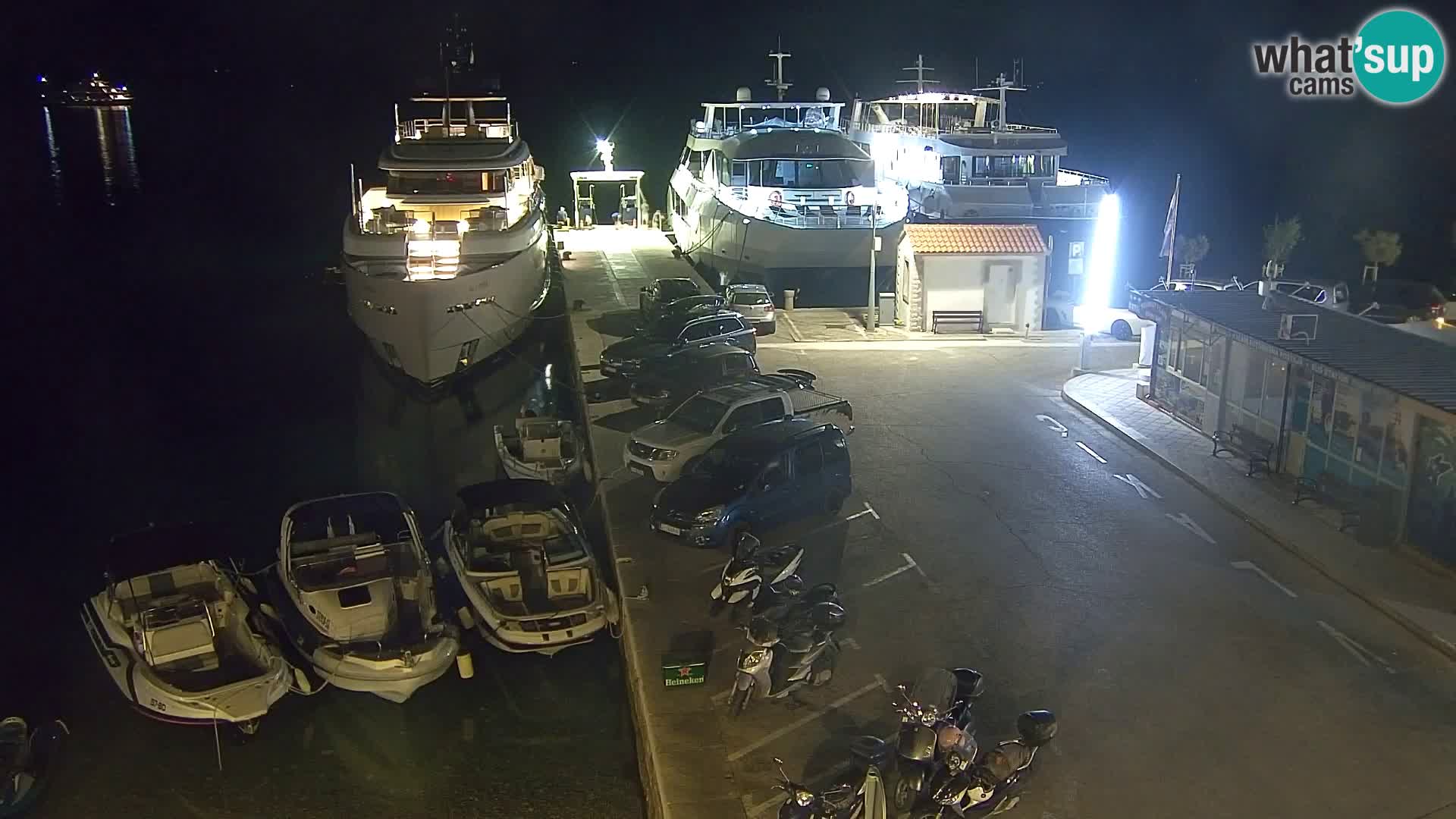 Webcam Bol centre-ville & marina – Vue en direct depuis Bol, île de Brač