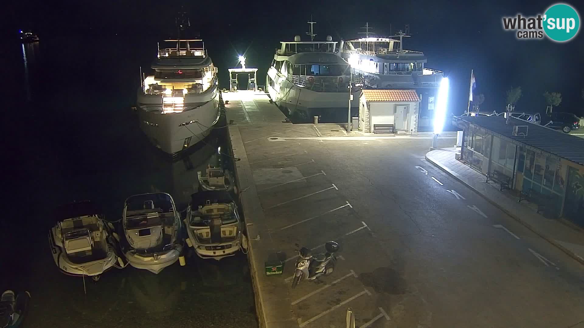 Webcam Bol Centre-Ville & Marina – Vue en direct depuis Bol, île de Brač