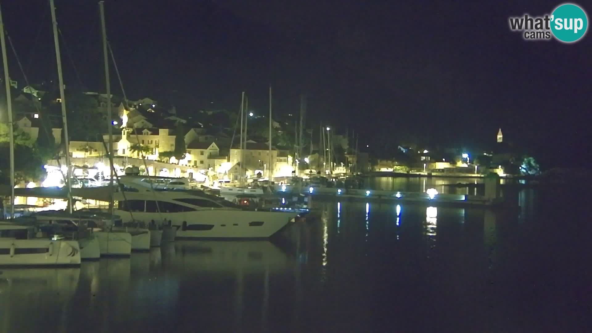 Webcam Bol centre-ville & marina – Vue en direct depuis Bol, île de Brač