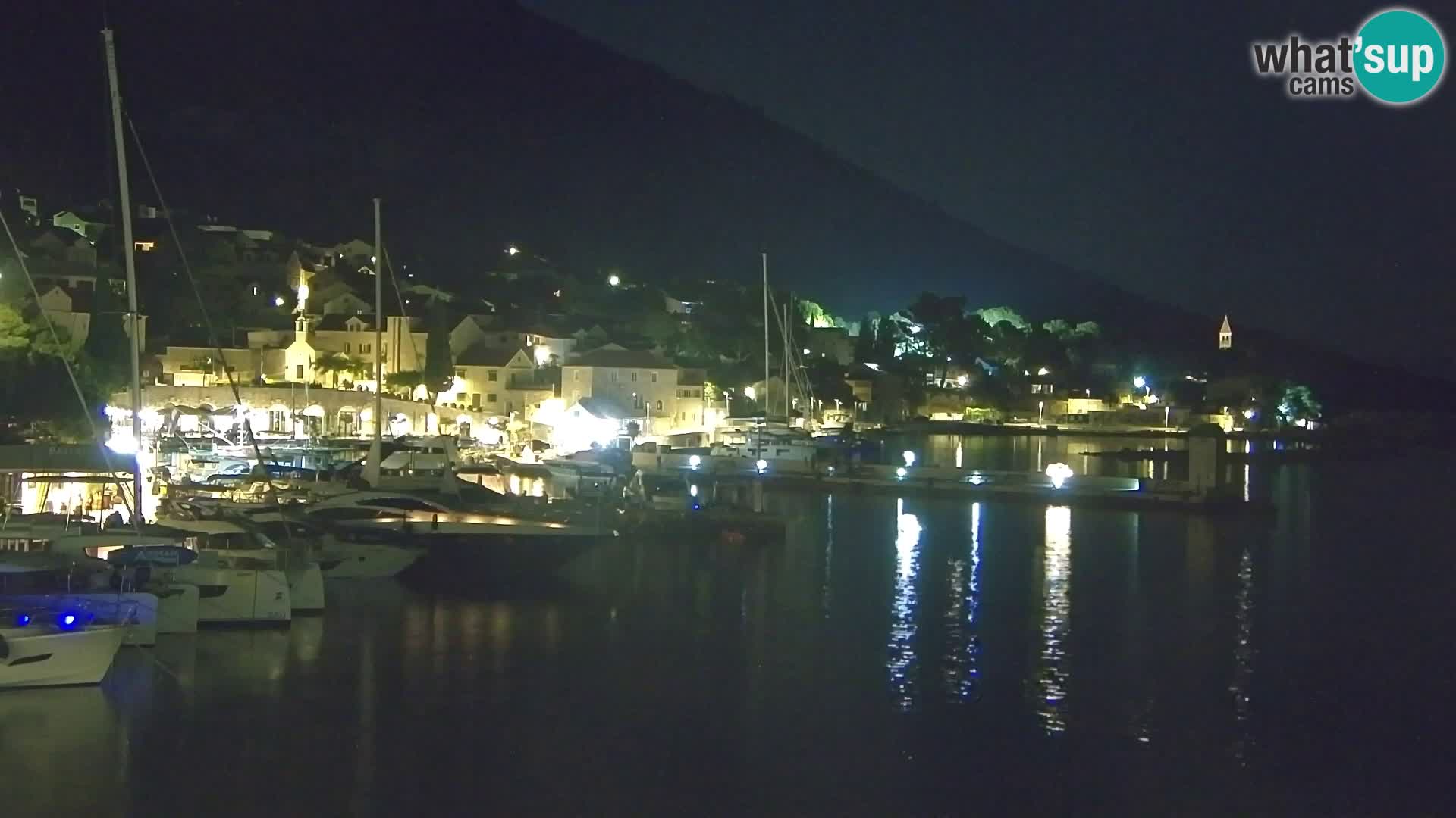 Webcam Bol Centre-Ville & Marina – Vue en direct depuis Bol, île de Brač