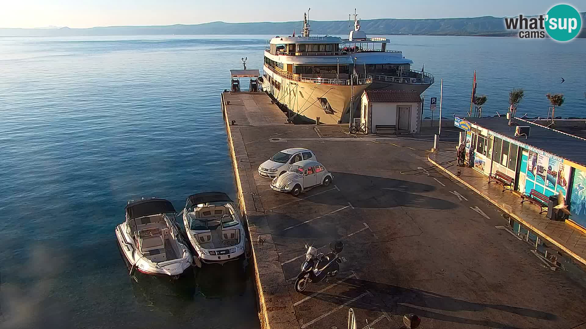 Webcam Bol Centre-Ville & Marina – Vue en direct depuis Bol, île de Brač