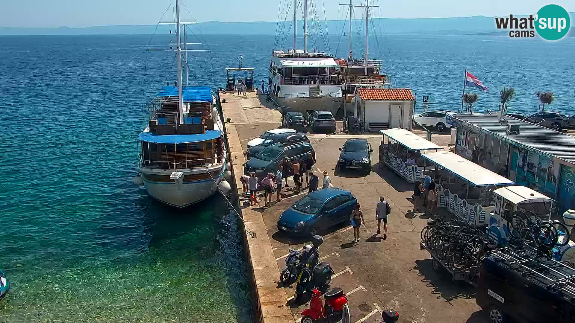 Webcam Bol Centre-Ville & Marina – Vue en direct depuis Bol, île de Brač