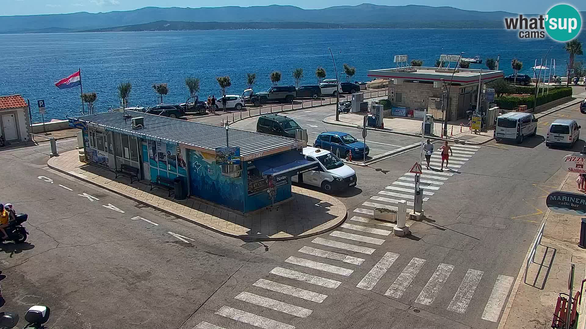 Webcam Bol Hafen & Ortszentrum – Liveblick aus Bol auf der Insel Brač