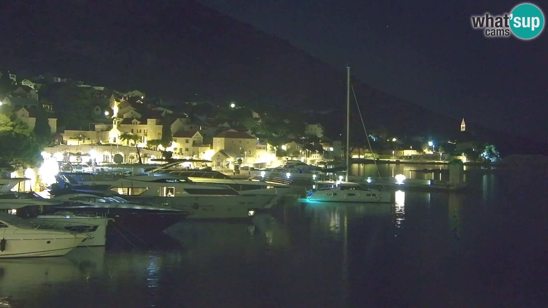 Webcam Bol Centre-Ville & Marina – Vue en direct depuis Bol, île de Brač