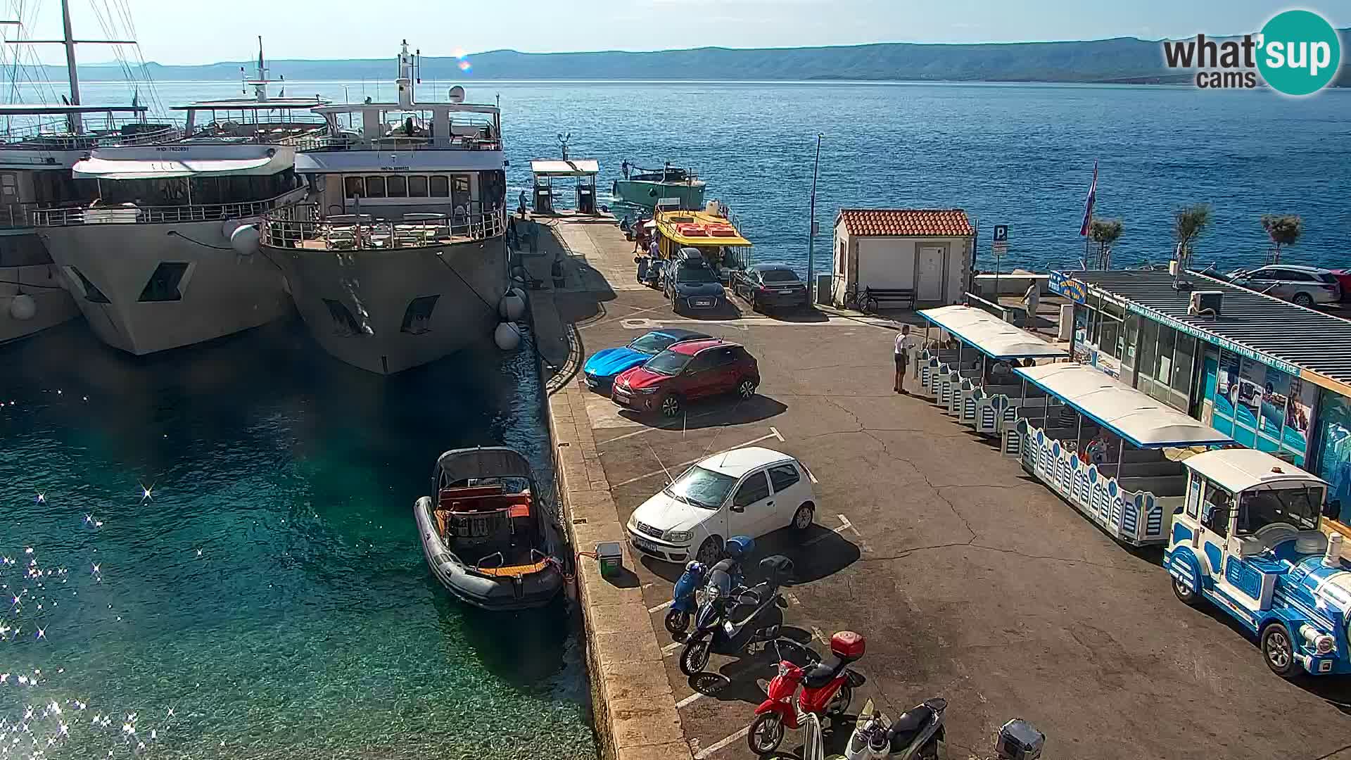 Webcam Bol centre-ville & marina – Vue en direct depuis Bol, île de Brač
