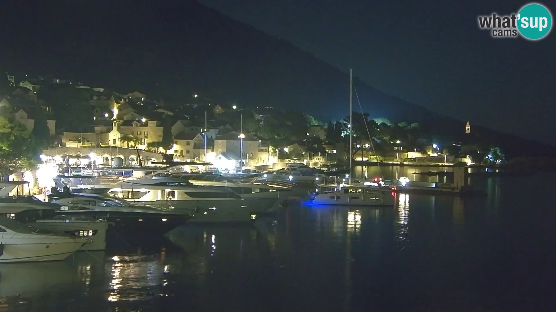 Webcam Bol centre-ville & marina – Vue en direct depuis Bol, île de Brač