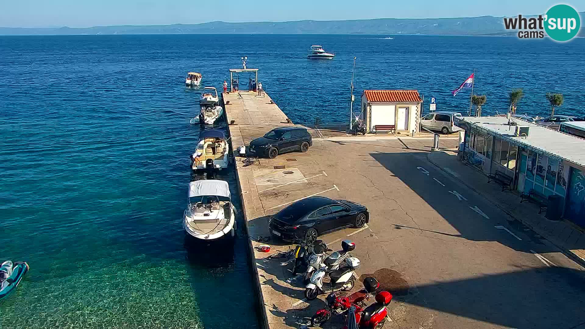 Webcam Bol centre-ville & marina – Vue en direct depuis Bol, île de Brač