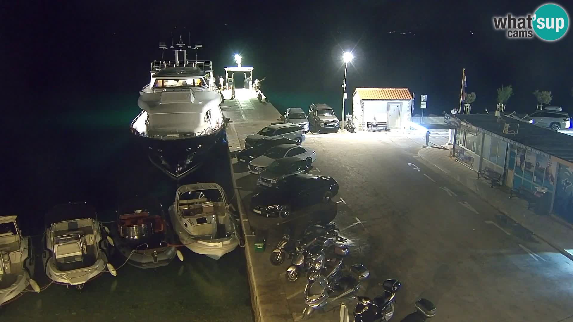 Spletna kamera Bol – Center mesta in marina v živo