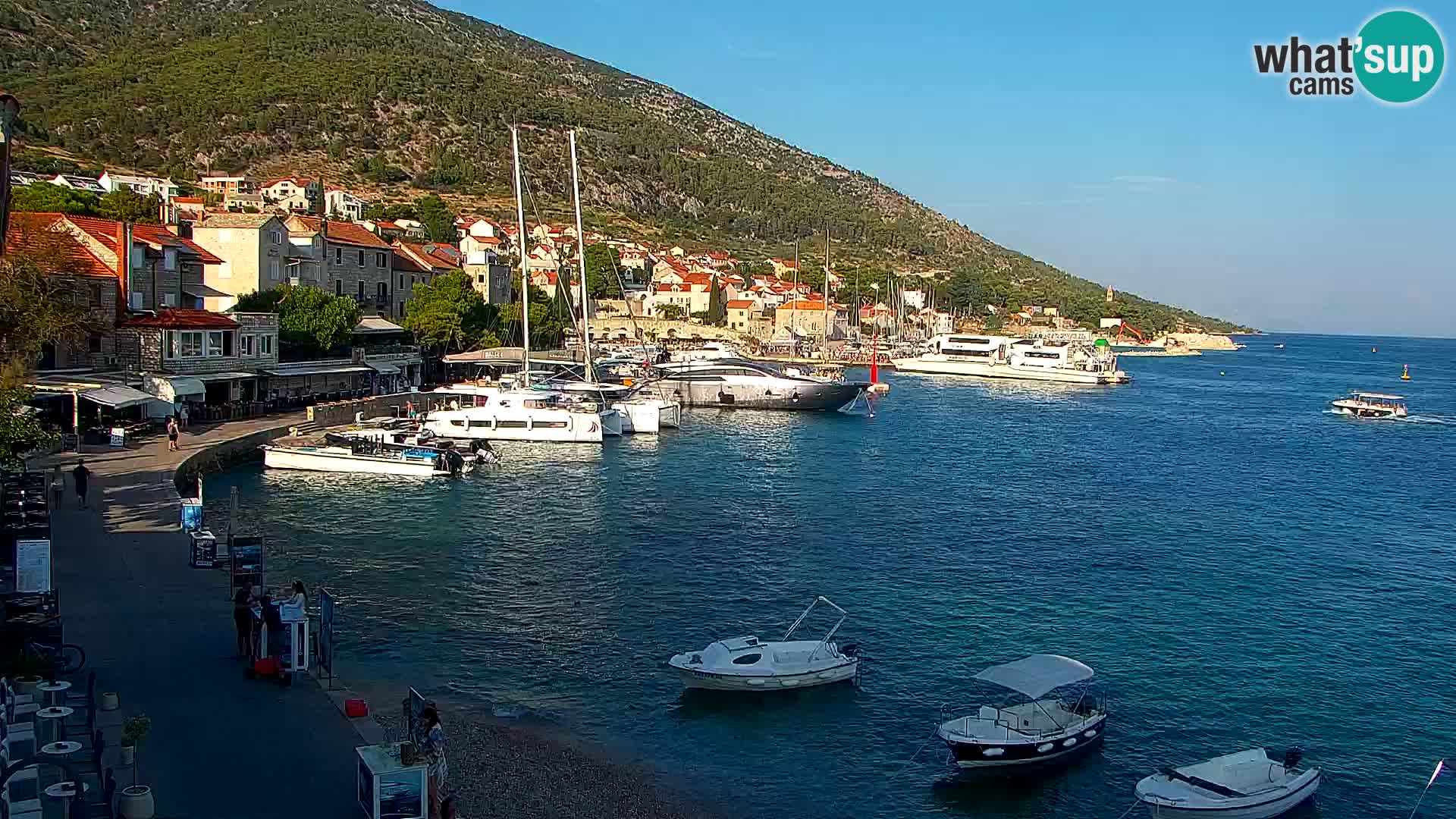 Webcam Bol centre-ville & marina – Vue en direct depuis Bol, île de Brač