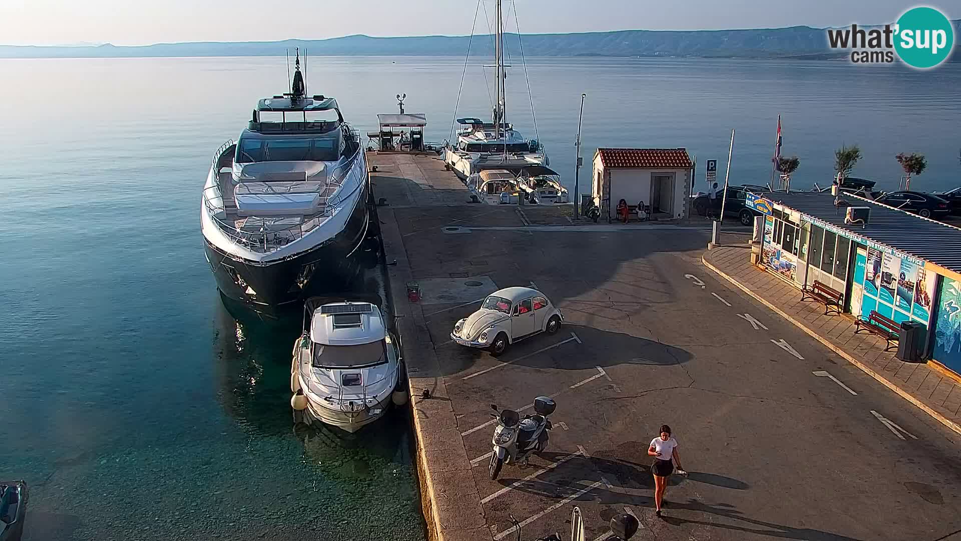Webcam Bol Centre-Ville & Marina – Vue en direct depuis Bol, île de Brač