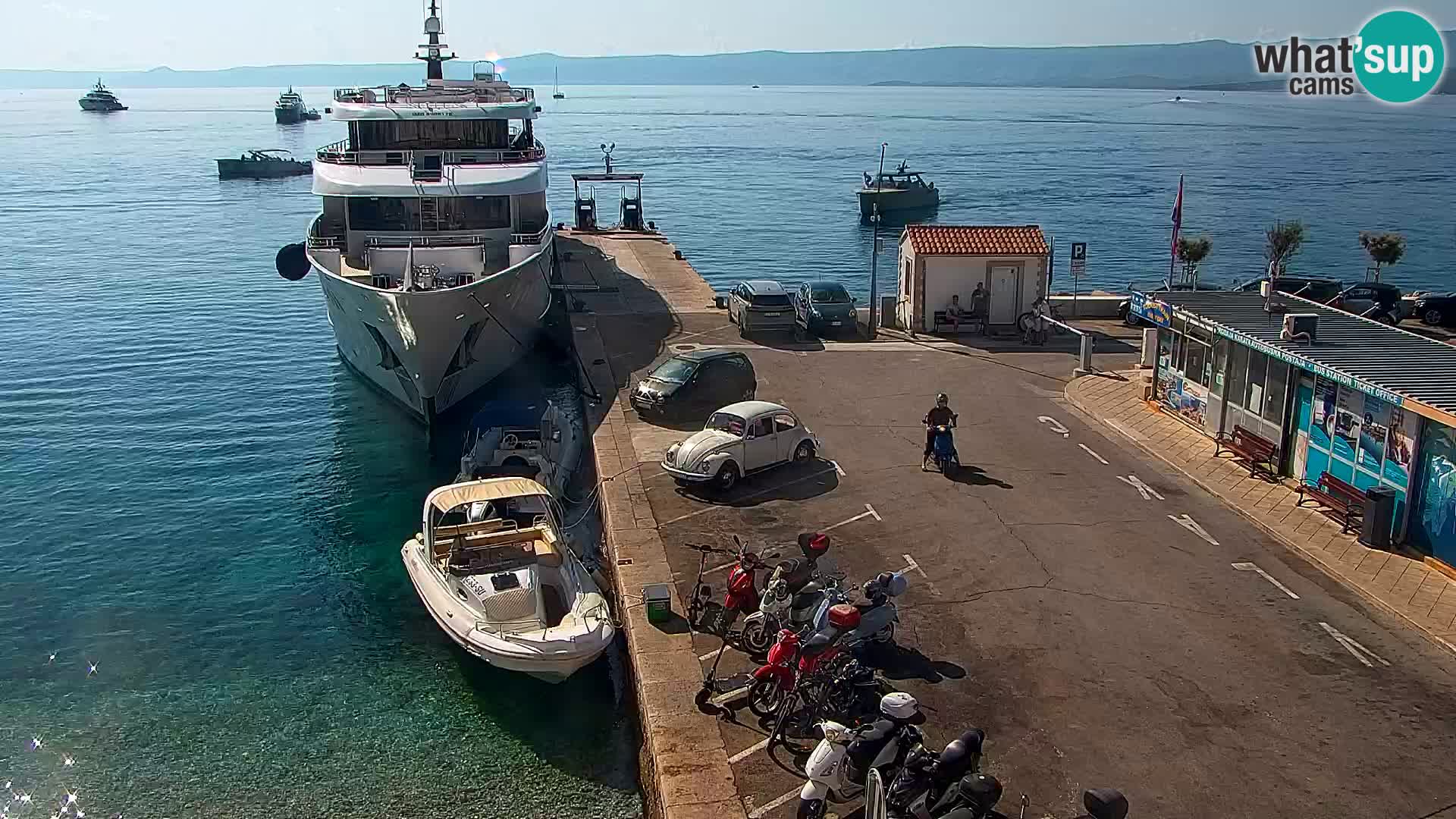 Webcam Bol Centre-Ville & Marina – Vue en direct depuis Bol, île de Brač