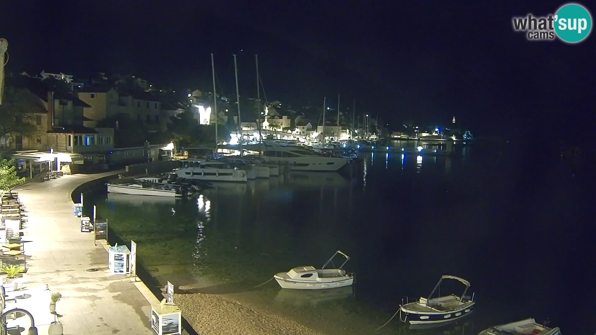 Webcam Bol Hafen & Ortszentrum – Liveblick aus Bol auf der Insel Brač