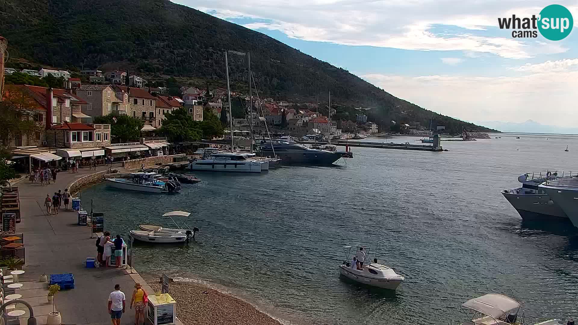 Webcam Bol Centre-Ville & Marina – Vue en direct depuis Bol, île de Brač