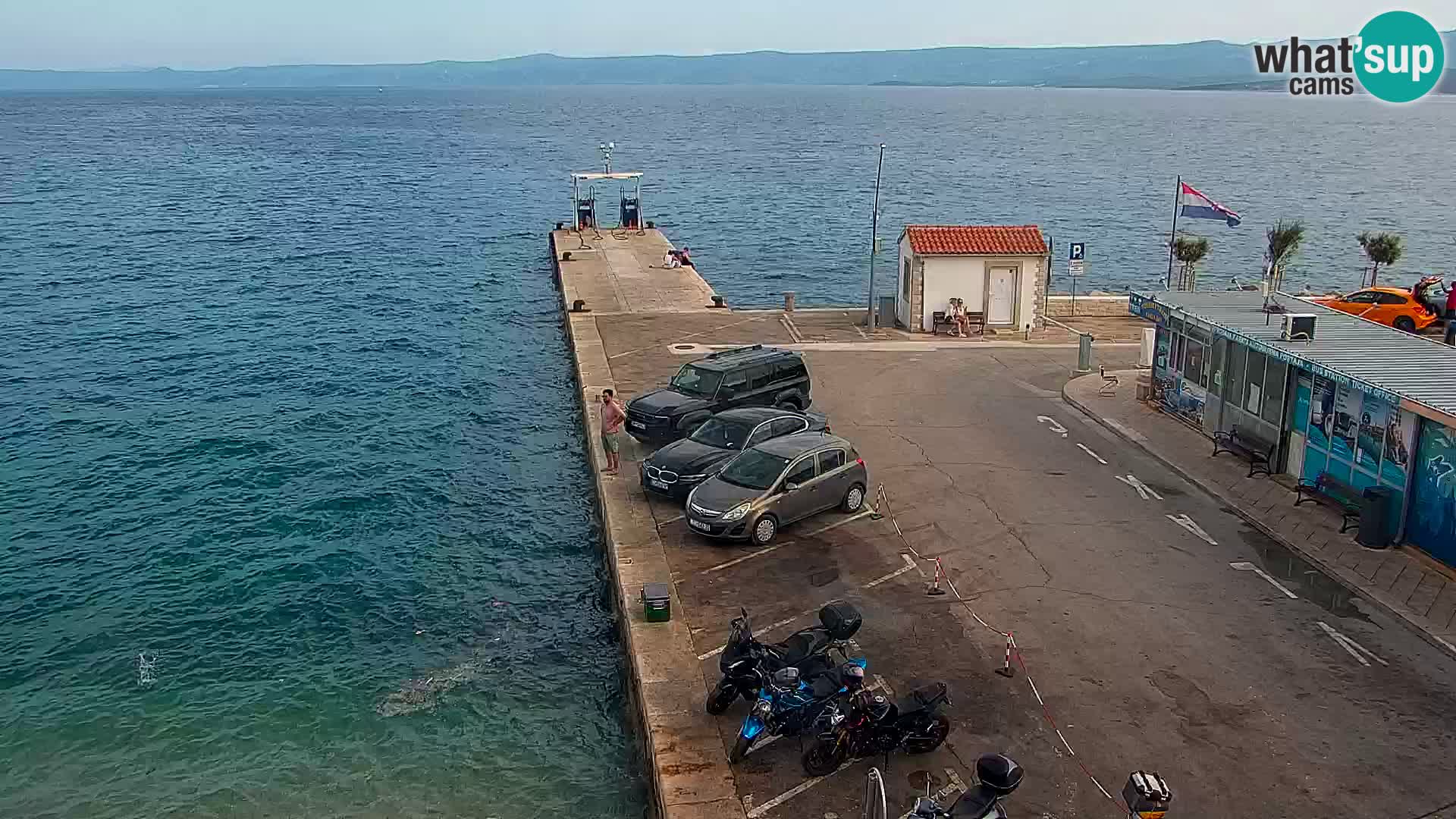 Webcam Bol Centre-Ville & Marina – Vue en direct depuis Bol, île de Brač