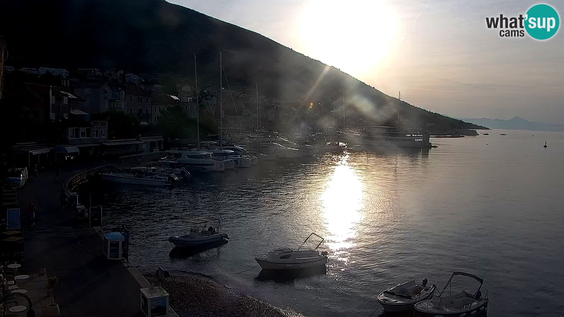 Webcam Bol centre-ville & marina – Vue en direct depuis Bol, île de Brač