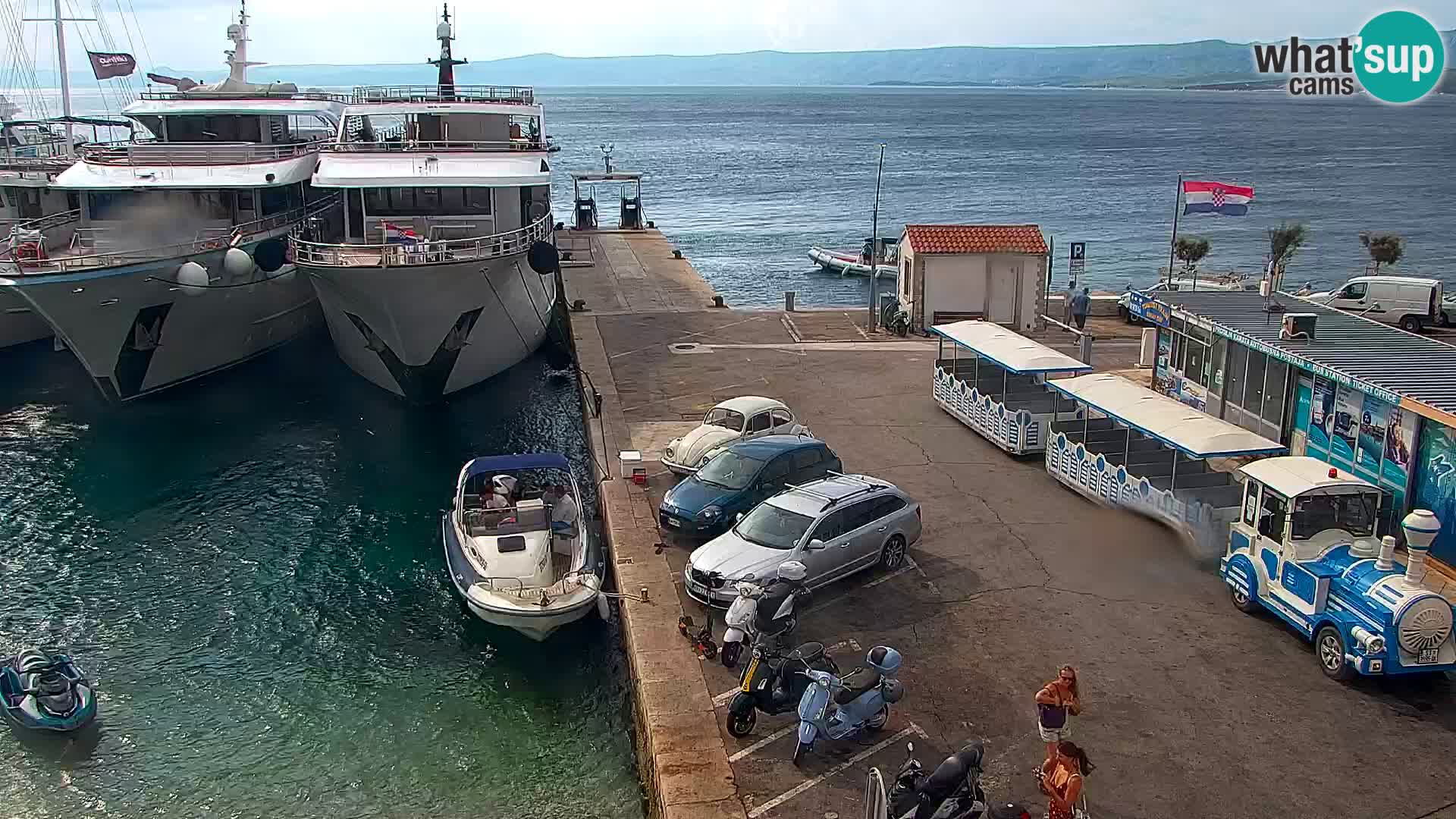 Webcam Bol centre-ville & marina – Vue en direct depuis Bol, île de Brač