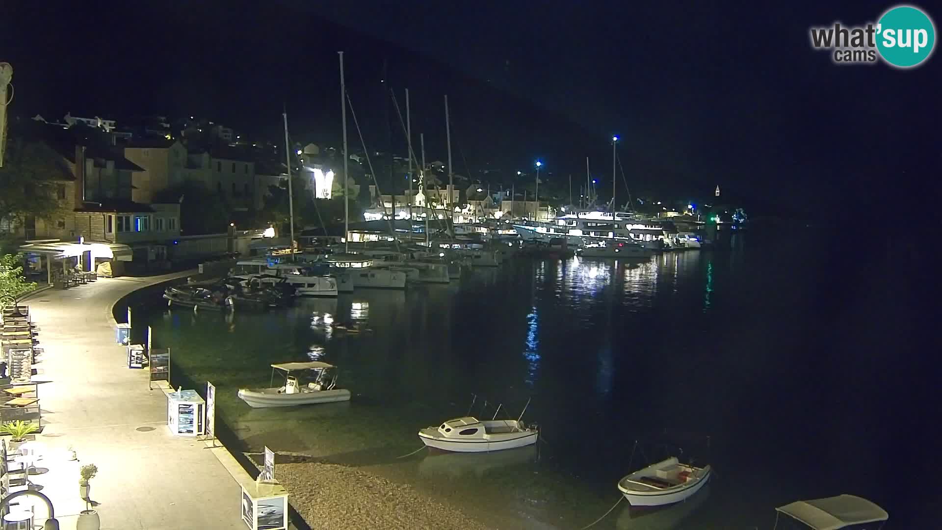 Webcam Bol centre-ville & marina – Vue en direct depuis Bol, île de Brač