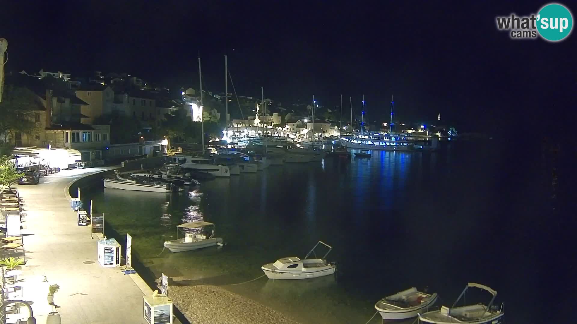 Webcam Bol Centre-Ville & Marina – Vue en direct depuis Bol, île de Brač