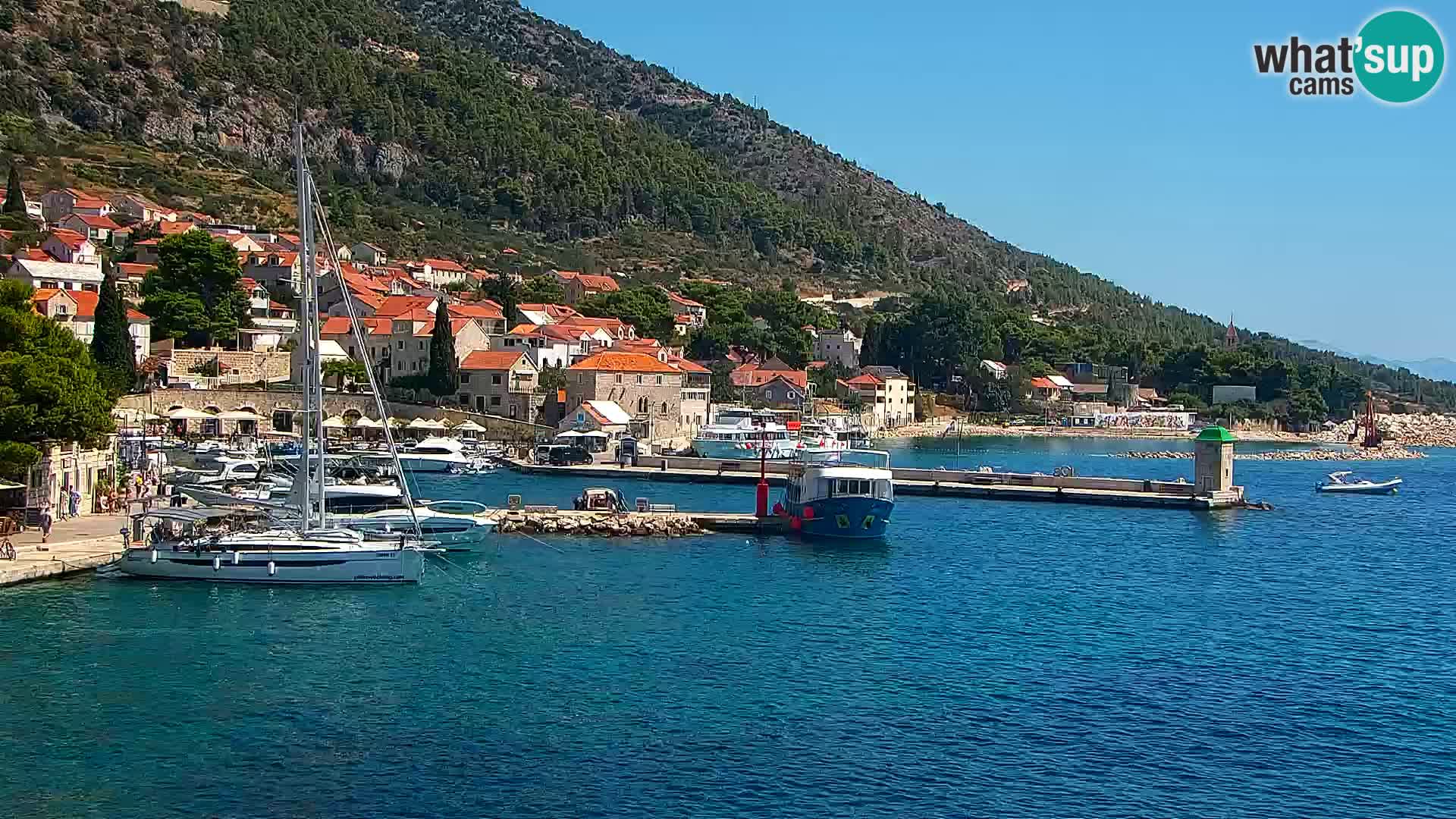 Webcam Bol Town Center & Marina – Live View from Bol, Brač