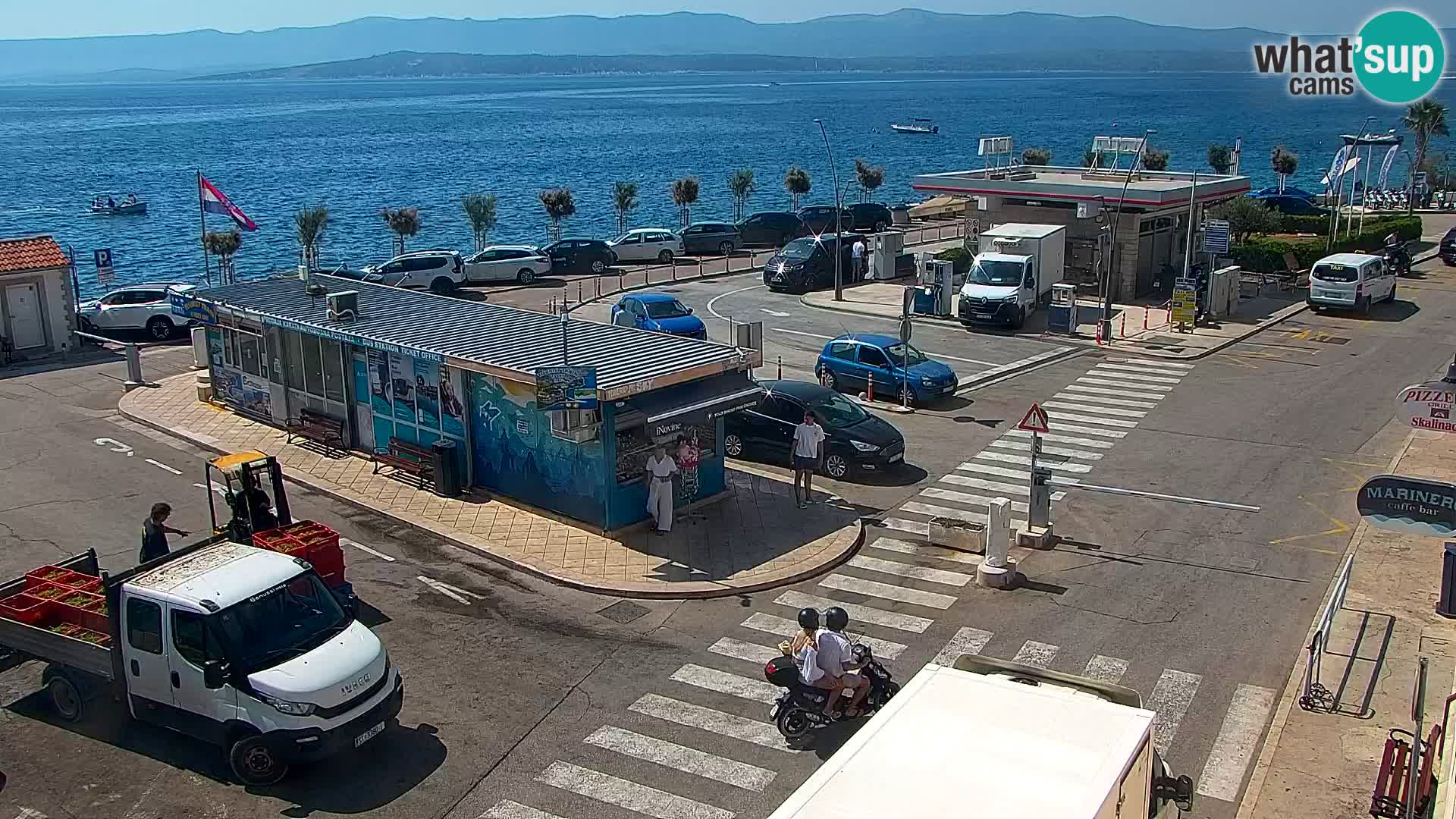 Webcam Bol centre-ville & marina – Vue en direct depuis Bol, île de Brač