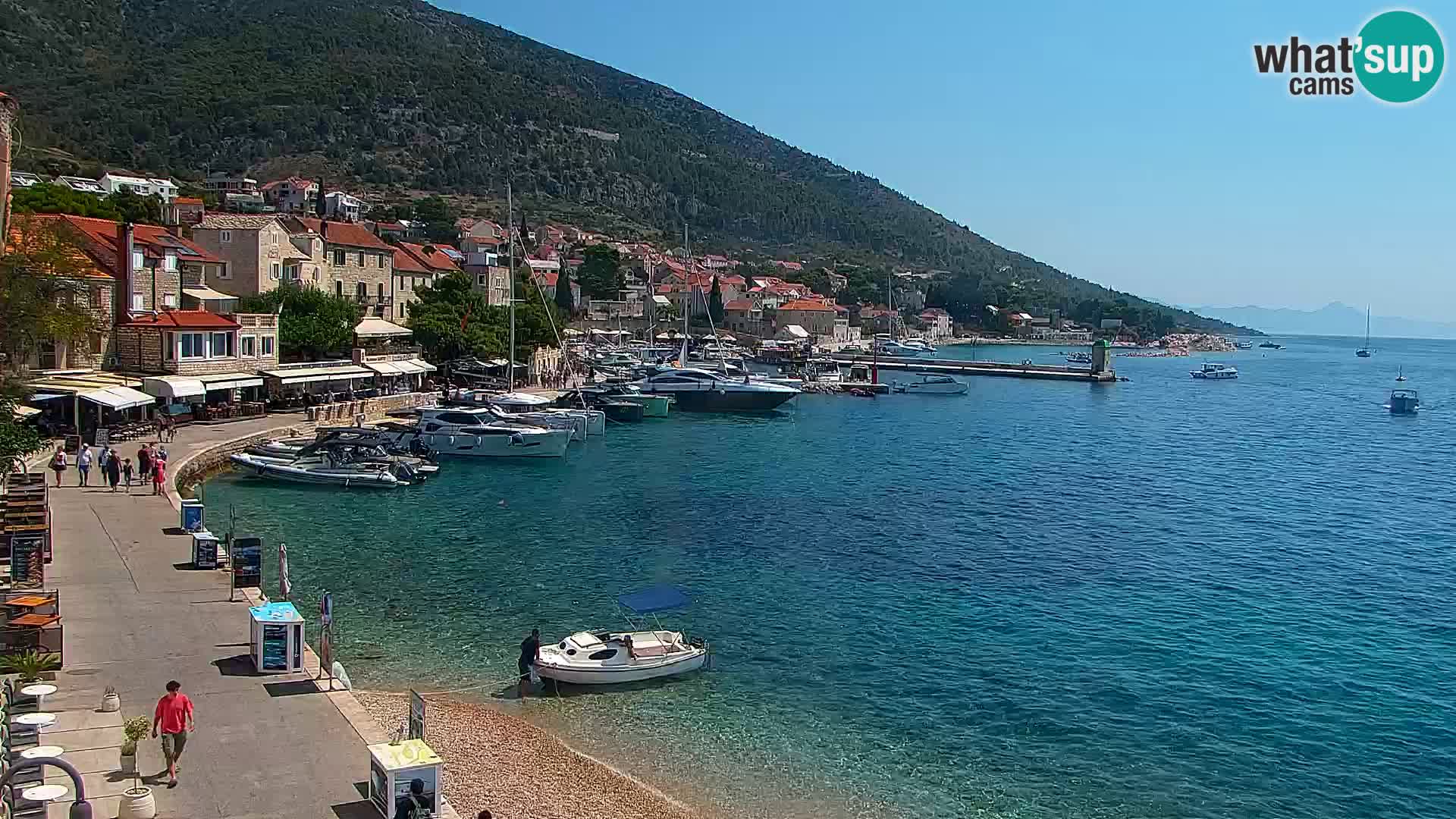 Webcam Bol centre-ville & marina – Vue en direct depuis Bol, île de Brač