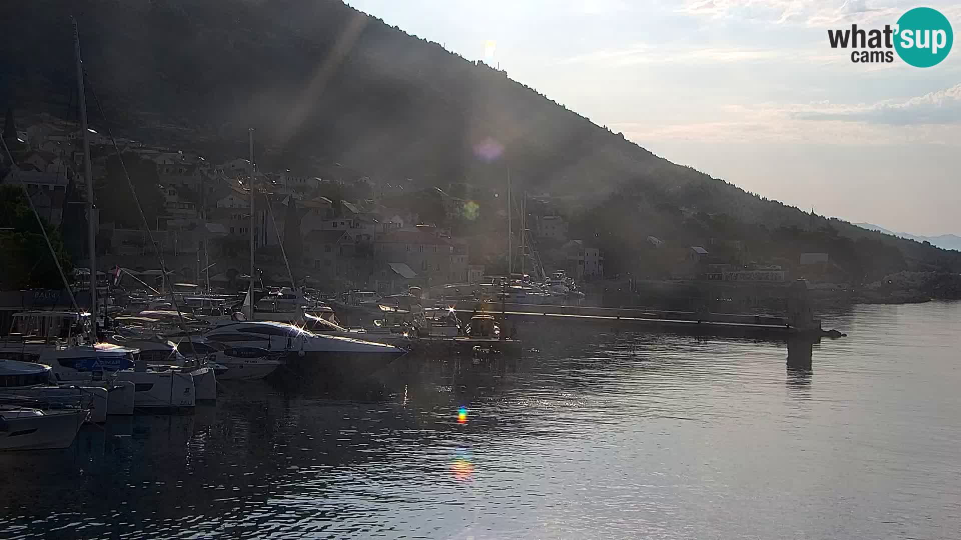 Webcam Bol centre-ville & marina – Vue en direct depuis Bol, île de Brač