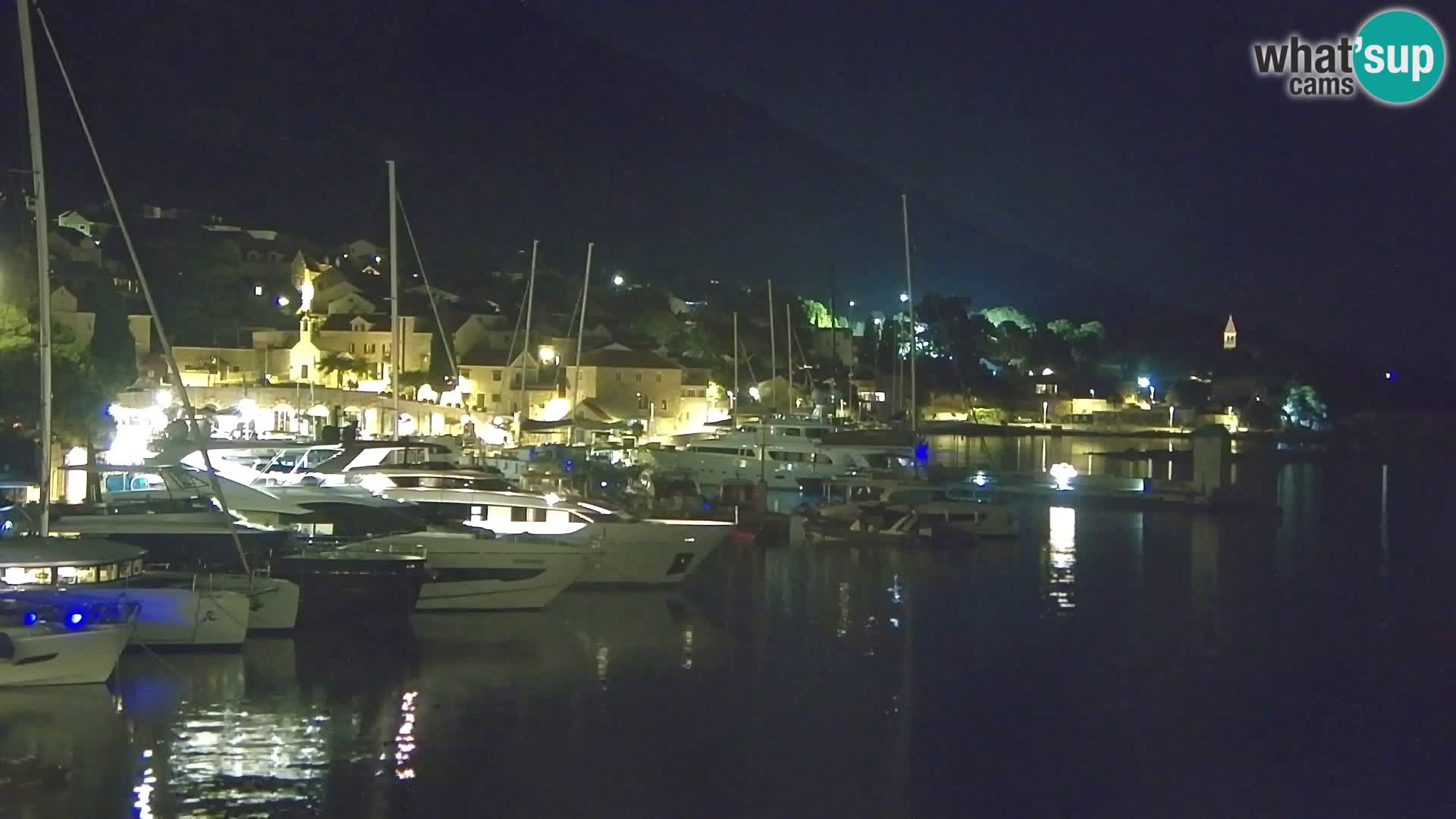 Spletna kamera Bol – Center mesta in marina v živo